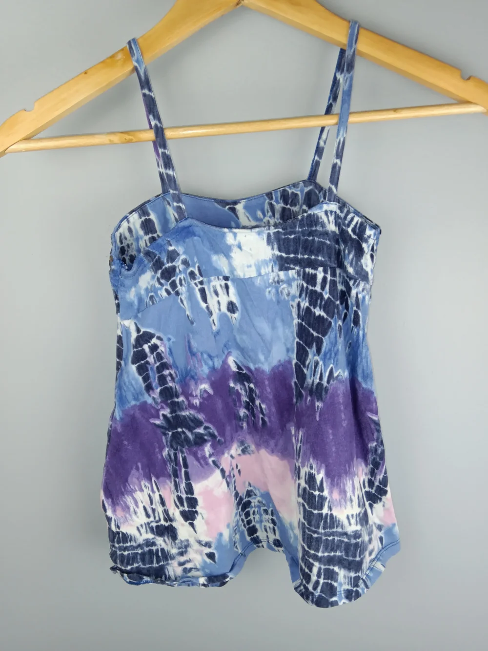 Justice Girls' Blue, Purple & Pink Tie-Dye Sequin Camisole